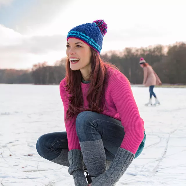 woman ice skating